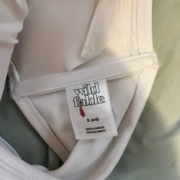 NWOT White bikini top - Picture 2 of 2